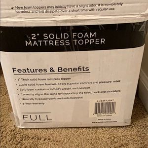 Mattress topper